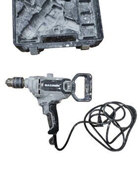 MAXIMUM  5/8" 10A High Torque Corded Variable Speed Drill Mud Mixer 120V w/ Case